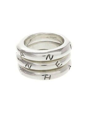 Chanel Triple Logo Ring 925